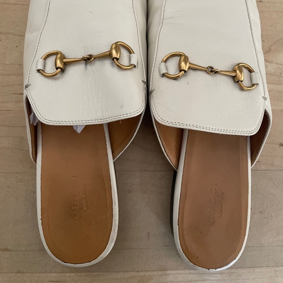 Gucci Horsebit Ivory Color Leather Mule/Slide.Sz 40.5 but fits like sz 39.5-40. - Picture 2 of 4